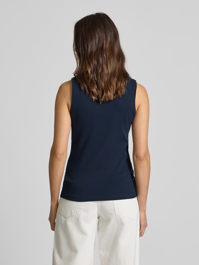 Tom Tailor Regular Fit Tank Top aus Baumwoll-Mix Dunkelblau 5