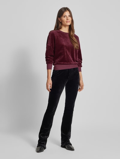 Armedangels Oversized Sweatshirt mit gerippten Abschlüssen Modell 'LEDIANAA' Bordeaux 1