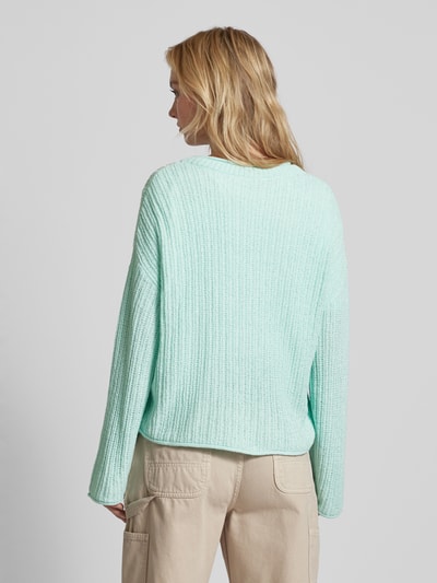 Tom Tailor Denim Gebreide pullover met boothals Mintgroen - 5