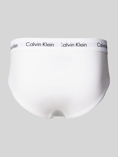 Calvin Klein Underwear Slip mit Label-Bund im 3er-Pack Weiss 3