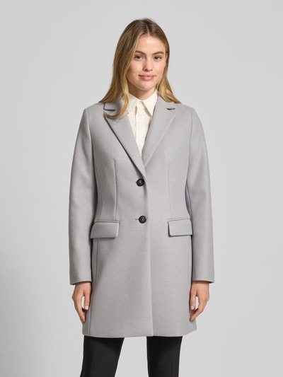Christian Berg Woman Selection Mantel mit Reverskragen und Pattentaschen Hellgrau 4