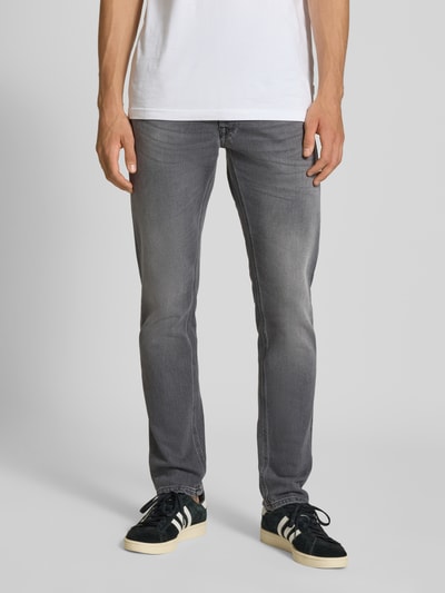 Replay Regular slim fit jeans in used-look, model 'WILLBI' Zilver - 4