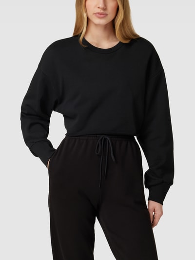 ICANIWILL Cropped Sweatshirt mit Logo-Stitching Modell 'Nimble' Black 4