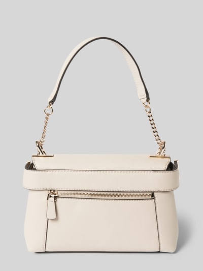 Guess Handtas met labelapplicatie Taupe - 4