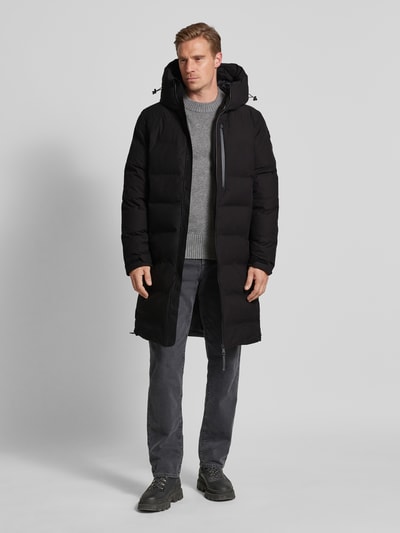 LUHTA Steppmantel mit Zweiwege-Reißverschluss Modell 'KAUSTINEN' Black 1