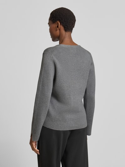 Christian Berg Woman Gebreide pullover met V-hals Zilver gemêleerd - 5