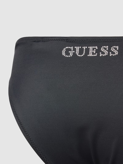 Guess Bikini-Hose mit Strasssteinbesatz Black 2