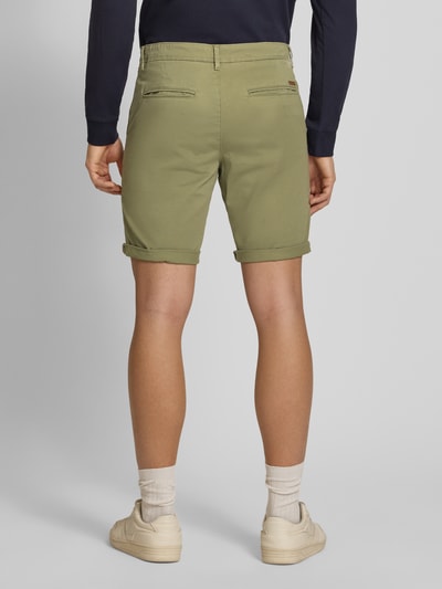 JACK & JONES regular fit short met steekzakken model 'BOWIE' Olijfgroen - 5
