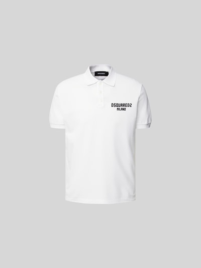Dsquared2 Regular Fit Poloshirt aus Baumwolle Weiss 2