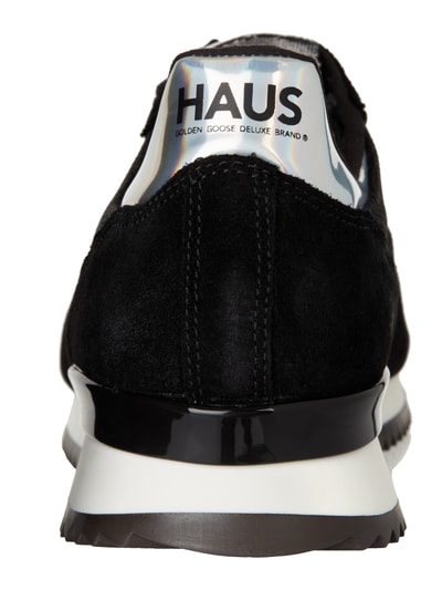 HAUS Golden Goose Sneakersy ze skóry welurowej Czarny 2