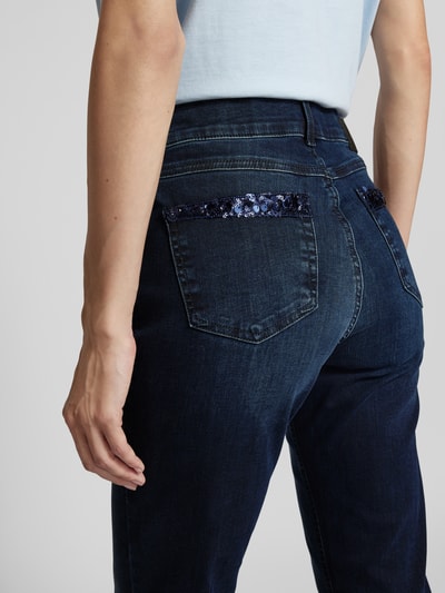 Angels Regular fit jeans met steekzakken, model 'Cici Plate' Donkerblauw - 3