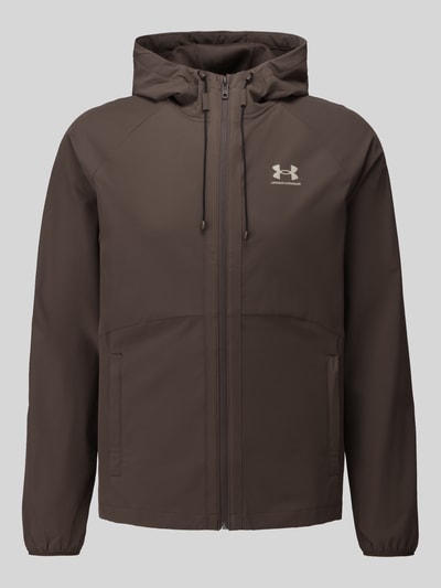 Under Armour Regular Fit Trainingsjacke mit Label-Print Model 'Vibe' Schlamm 2