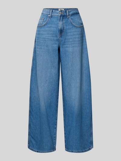 Produktfoto, Wide Leg Jeans aus reiner Baumwolle Modell 'TAYLOR' von Only, blaues Denim, unifarben, Barrel-Passform, 5-Pocket-Design, High Waist