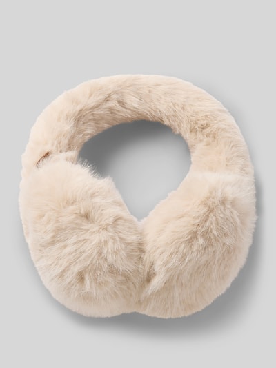 Barts Ohrenwärmer mit Leo-Print Modell 'Big Fur' Offwhite 1
