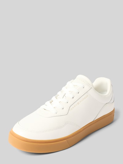 Tommy Hilfiger Low Top Sneaker aus echtem Rindsleder Offwhite 1