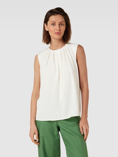 Marc Cain Blousetop met plooien Offwhite - 4