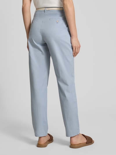 Christian Berg Woman Casual fit chino met riem Lichtblauw - 5