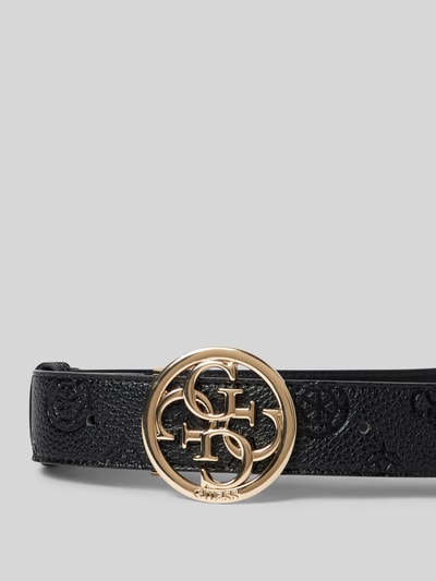 Guess Riem met labeldetail, model 'CRESIDIA' Zwart - 2