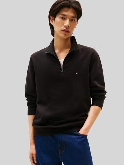 Tommy Hilfiger Regular fit schipperstrui van katoenmix Zwart - 4