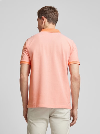 Fynch-Hatton Regular fit poloshirt met logostitching Oranje - 5