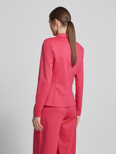 ICHI Slim fit blazer met reverskraag, model 'KATE' Felroze - 5