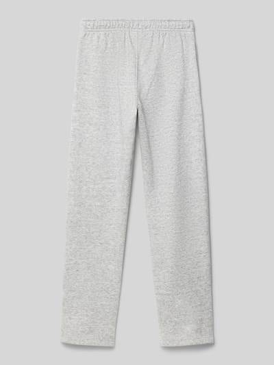 CHAMPION Straight Leg Sweatpants mit Label-Stitching Mittelgrau Melange 3