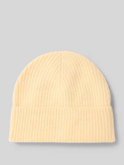 Christian Berg Woman Regular fit muts met wol in gebreide look Lichtgeel - 1