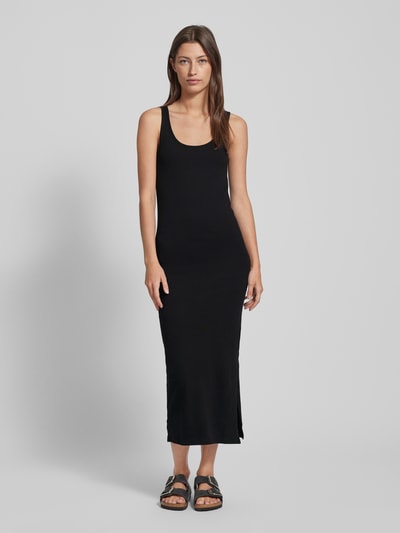 Vero Moda Długa sukienka w jednolitym kolorze model ‘MAXI MY SOFT’ Czarny 4