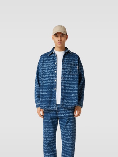 Marni Oversized Jeanshemd mit Brusttasche Blau 4