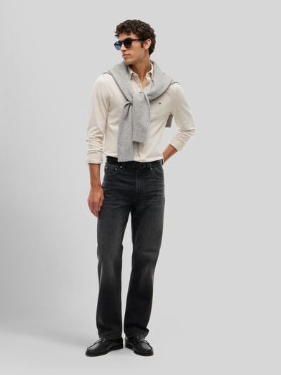 Tommy Hilfiger Straight Fit Jeans aus reiner Baumwolle Modell 'DOVER' Dunkelgrau 1