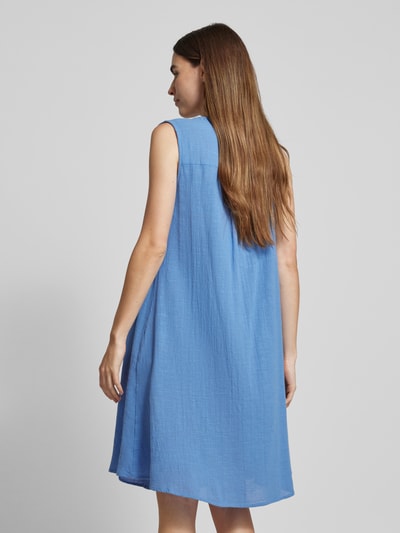Fransa Knielanges Kleid mit Tunikakragen Modell 'Bobbi' Rauchblau 5