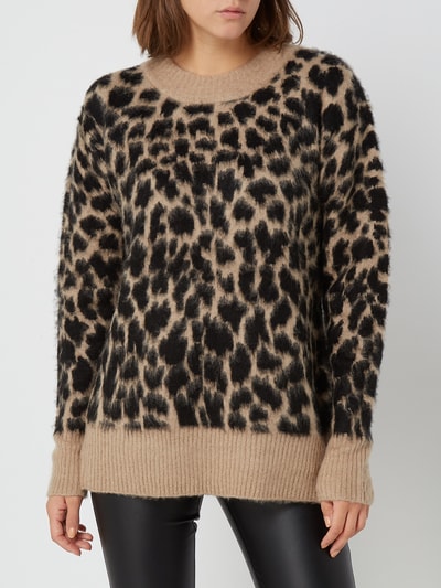 Kaffe Pullover mit Leopardenmuster  Black 3