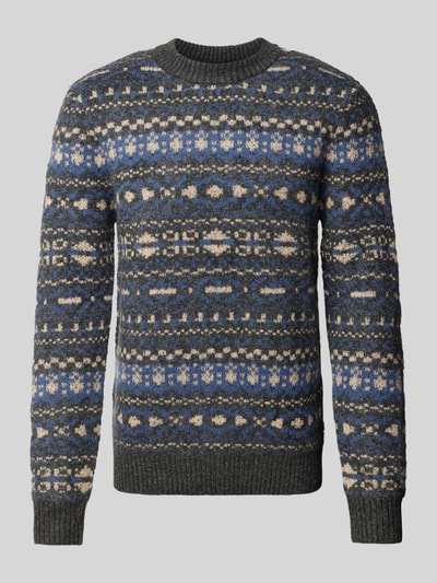 Jack & Jones Premium Strickpullover mit Rundhalsausschnitt Modell 'BLUDAVE' Blau 2