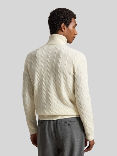 Polo Ralph Lauren Slim Fit Pullover aus Woll-Kaschmir-Mix Offwhite 5