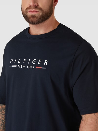 Tommy Hilfiger Big & Tall Plus Size T-Shirt mit Label-Print Black 3