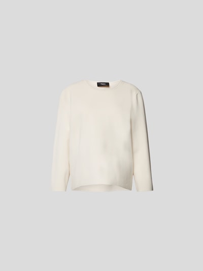 Theory Longsleeve mit Strukturmuster Offwhite 2