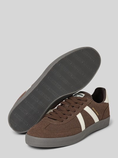 Jack & Jones Sneakers met contraststrepen, model 'MAMBO' Middenbruin - 4