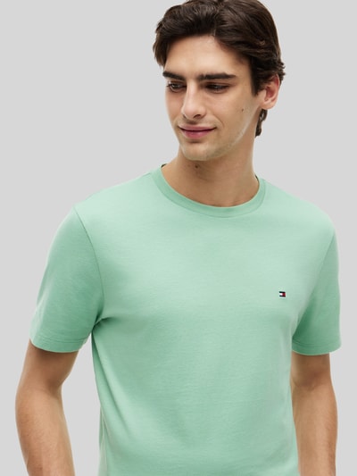 Tommy Hilfiger Regular Fit T-Shirt aus reiner Baumwolle Hellgruen 3