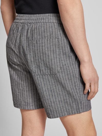 Only & Sons Shorts mit Streifenmuster Modell 'STEL' Dunkelblau 3