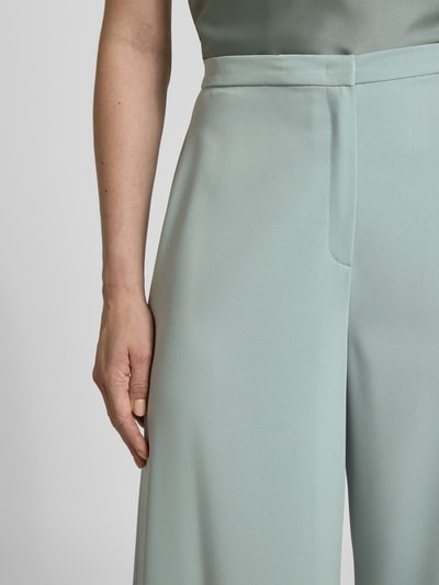 Swing Spodnie materiałowe z szeroką nogawką i elastycznym pasem Limonkowy 3