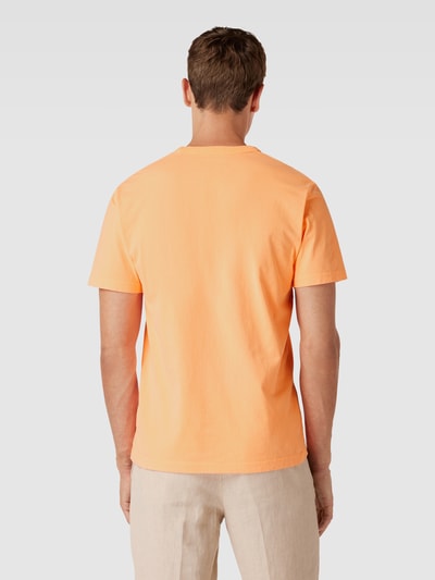 MC2 Saint Barth T-Shirt mit Label-Stitching Modell 'DOVER' Orange 5