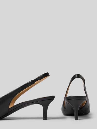 Lauren Ralph Lauren Pumps van leer met naaldhak, model 'LOLAH II' Zwart - 2