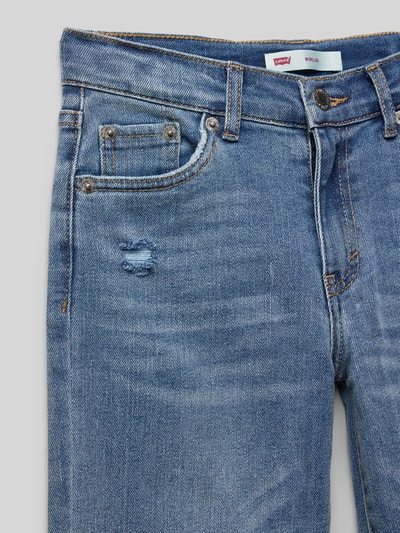 Levi’s® Kids Wide Leg Jeans im Destroyed-Look Blau 2