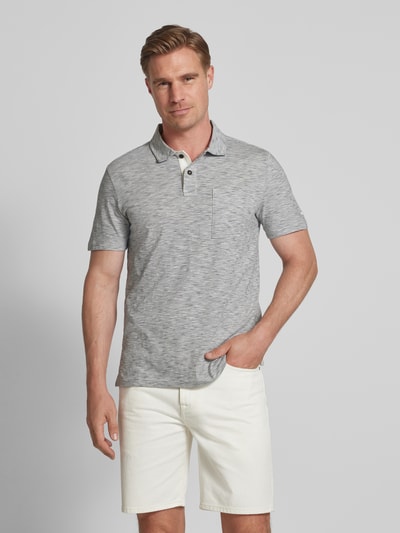 camel active Koszulka polo o kroju regular fit z kieszenią na piersi Jasnoszary 4