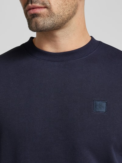 Scotch & Soda Sweatshirt mit gerippten Abschlüssen Dunkelblau 3