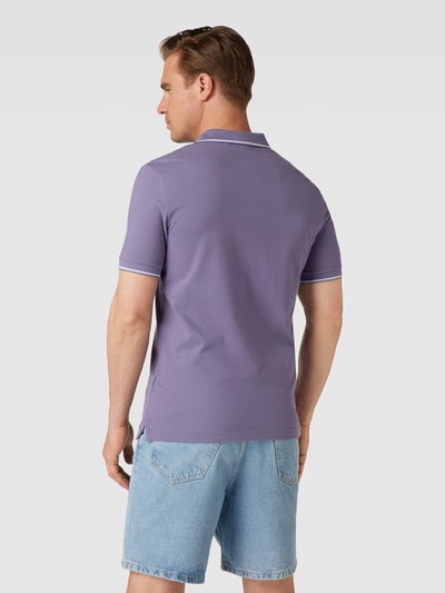 CK Calvin Klein Poloshirt mit Label-Detail Flieder 5