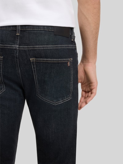 BOSS Orange Slim Fit Jeans aus Baumwoll-Mix im 5-Pocket-Design Dunkelblau 3