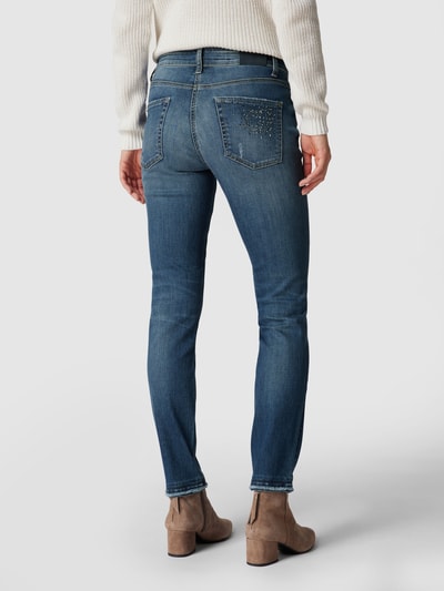 Cambio Jeans mit Ziersteinbesatz Modell 'Paris' Blau 5