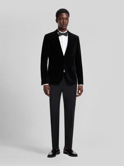 HUGO Slim Fit Smoking mit Samtstruktur Black 1