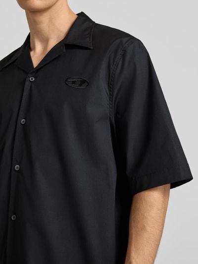 Diesel Freizeithemd mit Logo-Stitching Black 3